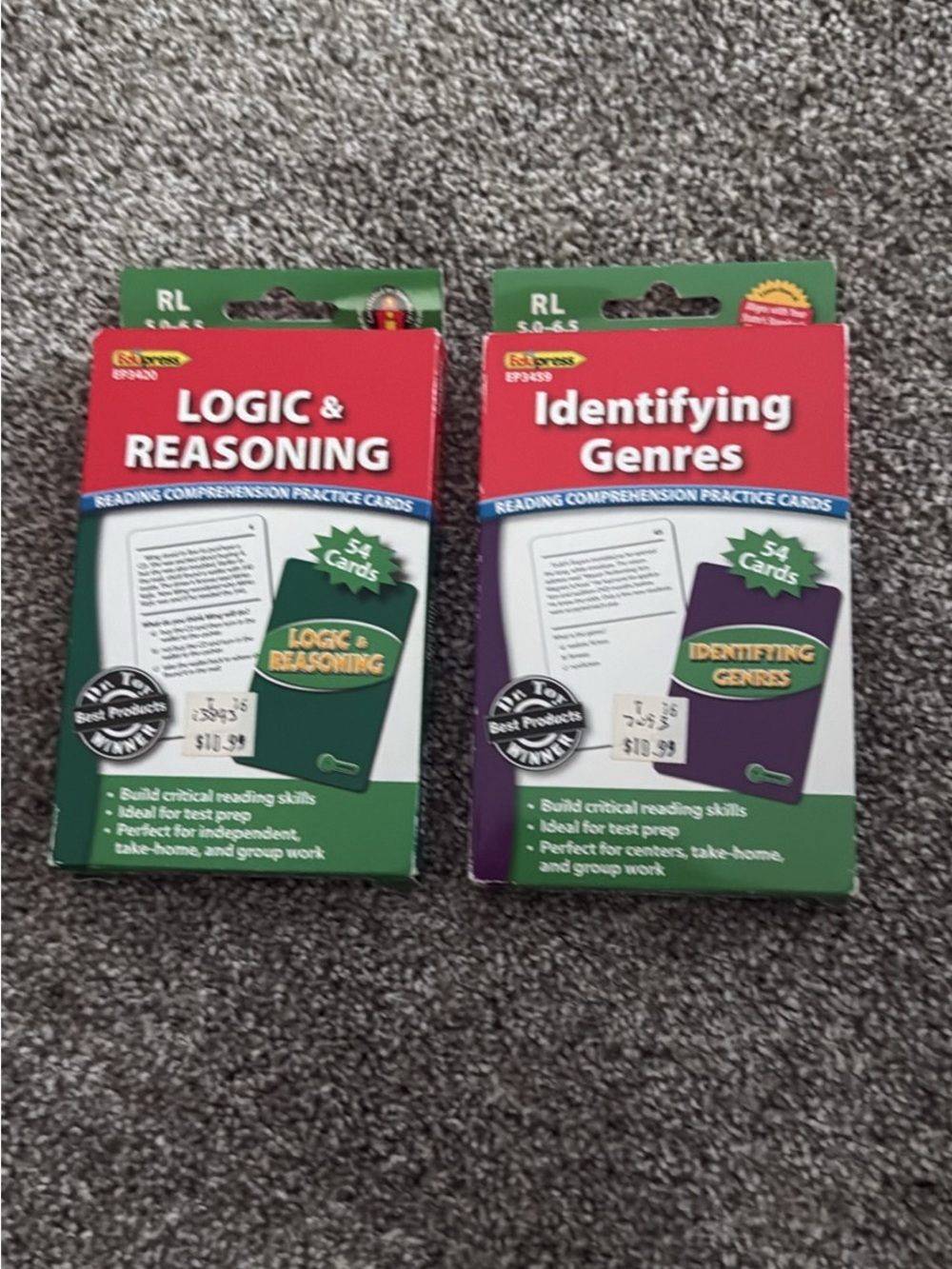 Reading Comprehension Practice Cards by EdPuzzle. Like new!